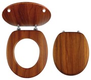 FERRO - Sedile WC in MDF, finitura rovere