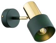 Argon 8111 - Faretto da parete DORIA 1xE27/15W/230V verde/ottone