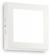 Plafoniera Moderna Universal Acciaio Bianco Led 13,5W 4000K Ip20