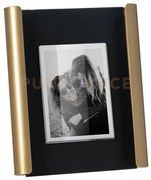 Portafoto di design angel grande nero ,oro laccato in ferro e polim...