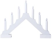 Candeliere natalizio LED 7xLED/2xAA bianco