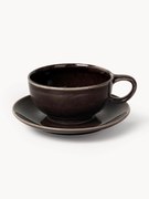 Tazza con piattino fatti a mano Nordic Coal