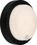Brilo - Lampada da parete LED ricaricabile per esterni con sensore, 4W, 5V, batteria 4400 mAh, IP44, nera