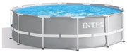 Piscina Prisma Frame Fuoriterra Rotonda, Grigio, 366x99 cm