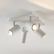 Plafoniera Lindby Joffrey, 24 cm, bianco, a 4 luci, metallo