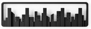 Appendiabiti da parete in plastica nera Skyline - Umbra