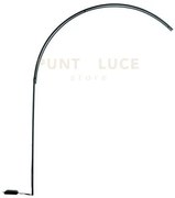 Struttura piantana biblio nera led 3000k 1380lm 33w dimmerabile da ...