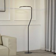 Lampada da terra a LED Rayon Lindby, Nero, Soggiorno / Sala da pranzo, Metallo, Moderno, Lampada LED da terra