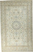 Kashan Tappeto 490x300 Beige (Iran) Annodato A Mano