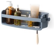 Mensola da bagno blu in plastica riciclata senza foratura Flex - Umbra