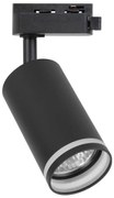 Faretto per sistema a binario monofase PIPE 1xGU10/10W/230V nero