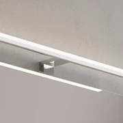 Applique LED bagno moderno 10062-CR grigio IP44, luce bianco naturale 600 lumen,