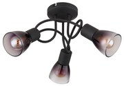 Globo 54312-3D - Lampadario a plafone SATELLA 3xE14/25W/230V nero