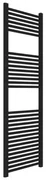 Termoarredo Dritto 150x50 Interasse 45 Cm Feridras Nero Opaco