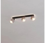 Eglo 43658 - Applique ROSLEY 3xE14/40W/230V nero/beige