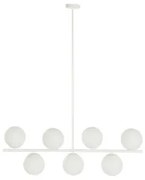 Lampadario DKD Home Decor 98 x 45 x 30 cm Cristallo Metallo Bianco 50 W