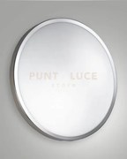 Plaza plafoniera bianco/cromo d.40cm ip41 in metallo e vetro 3 luci...