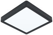 Plafoniera Moderna Fueva 5 In Acciaio Nero Led Integrato 17W 4000K Ip20