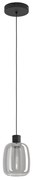 Lampadario LED design Molochio-Z nero Ø12.5cm, luce con 3 temperature di colore 500 lumen, EGLO