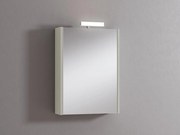Pensile con luce Akira laccato lucido grigio nuvola L 51.5 x H 70 x P 15.5 cm