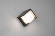 Puno applique led 8w 800lm, 3000k da esterno quadtrata metallo nero...