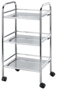 WENKO 12285100 - Carrello EXCLUSIVE 41x75 cm cromo lucido