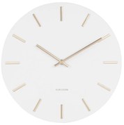 Orologio da parete bianco con lancette dorate , ø 30 cm Charm - Karlsson