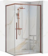 Cabina doccia SOLAR Copper Brush 100x80
