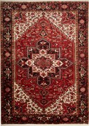 Heriz Tappeto persiano 300 x 220 Blu (Iran) Annodato A Mano