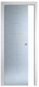 Porta scorrevole Eridano/Idro bianco L 90 x H 210 cm reversibile