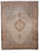 Tabriz Tappeto 410x300 Beige (Iran) Annodato A Mano