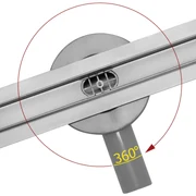 Aquamarin® Scarico Doccia a Pavimento - con Sifone, Acciaio Inox, Scarico Rapido, Antiodore