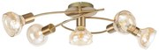 Rabalux 5552 - Lampadario fisso HOLLY 5xE14/40W/230V oro