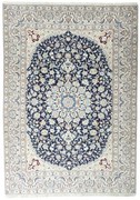 Nain Tappeto 320 x 230 Blu (Iran) Annodato A Mano