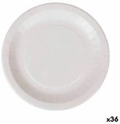 Set di piatti Algon Monouso Bianco Cartone 28 cm (36 Unità)