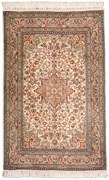 Cashmere Silk Tappeto 80x130 Beige (Indian) Annodato A Mano