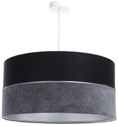 Lampadario a sospensione con filo TWIST 1xE27/60W/230V nero/grigio/argento