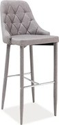Sgabello da bar Trix H-1 grigio – 46×42×109 cm