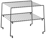 Set di 2 ripiani aggiuntivi neri per cucina Brooklyn Lava - Metaltex