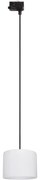 Lampadario a sospensione con filo Sistema ferroviario trifase TRACER 1xE27/15W/230V diametro 20 cm nero/bianco