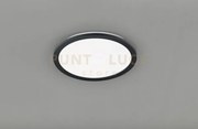 Camillus plafoniera led tonda metallo nero opaco con funzione dimme...