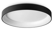 Plafoniera Contemporanea Ziggy Metallo Nero Led Integrato 62W 3000K Ip20