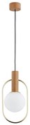 Lampadario a sospensione con filo MODI 1xE14/10W/230V oro/beige