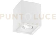 Plafoniera space quadrata orientabile bianca 1 luce attacco gu10 13...