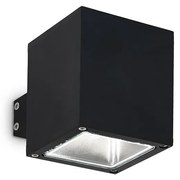 Applique Moderna Snif Square Alluminio Nero 1 Luce G9 3W 3000K Luce Calda