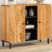 Credenza 90x33x75 cm in legno massello di acacia