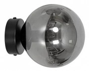 Lampada da Parete ROSSI K1 BL E14 Grafite,Trasparente, Miele Colore del corpo Grafite