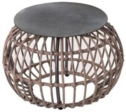 Tavolo aggiuntivo Ariki 50 x 50 x 34 cm rattan sintetico Acciaio