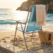 poltrona da spiaggia colore casuale cm 52x37 x 38,5/78h