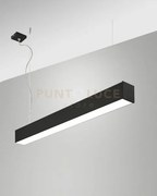 Turner sospensione nera 29w 4000k 3570lm opale ip40 100cm